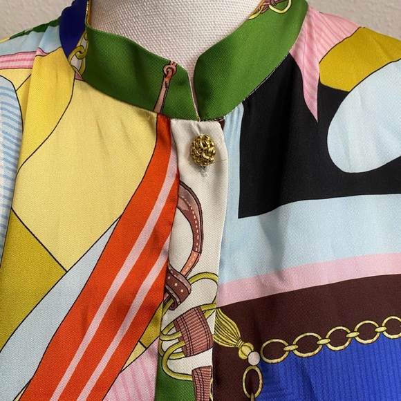 Women’s Size Small Zara Multicolor Chain Pattern Mini Dress - Picture 3 of 8